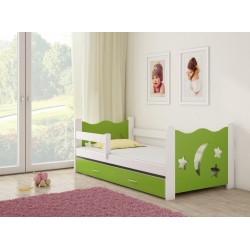 Otroška postelja 4kids Green White